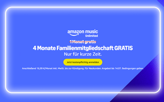 Amazon Music Unlimited: 4 Monate Familienmitgliedschaft (für bis zu 6 Personen) gratis