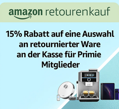 Amazon: 15% Rabatt auf ausgewählte Retouren in Deutschland & im Ausland