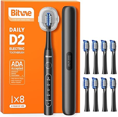 Bitvae D2 Elektrische Zahnbürste mit 8 Ersatzbürsten für 12,99€