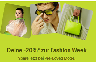 eBay: 20% Rabatt auf pre-loved Fashion, Uhren und Schmuck
