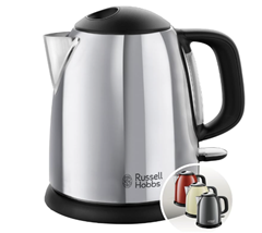 Russell Hobbs Wasserkocher klein [1,0l] Victory Edelstahl poliert für 19,00€ (Vergleich: 29,99€)