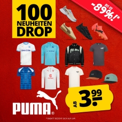 SportSpar: Puma Sale mit bis zu 89% Rabatt, 100 Neuheiten und Preisen ab 3,99€