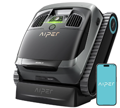 AIPER Scuba X1 kabelloser Poolroboter mit App, 25200 LPH Mühelose Sauberkeit mit Doppel-Auslass, 3 ?m Ultra-Feinfiltersystem, Horizontale Wasserlinienreinigung für 849,10€