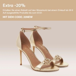 eSchuhe: 20% Rabatt auf über 12.000 Schuhe, Taschen und Accessoires ab 59€ Bestellwert