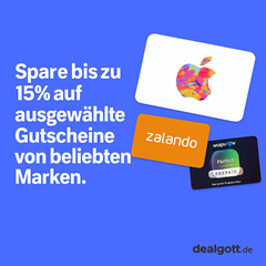 Amazon: bis zu 15% Rabatt auf Geschenkgutscheine