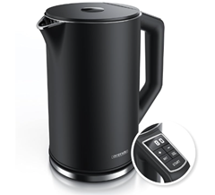 Arendo – Edelstahl Wasserkocher mit Temperatureinstellung für 28,67€ (Vergleich: 41,09€)