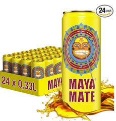 [Pfandfehler] Maya Mate | herb frischer Mate-Geschmack | koffeinhaltig (21,5 g / 100 ml) | 330 ml Dosen, 24er Pack, Einweg (24 x 330 ml) für 9,02€