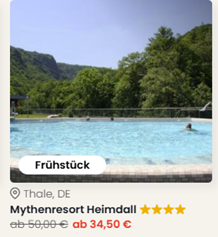 2 Nächte im Mythenresort Heimdall inkl. Frühstück & Wellness ab 69€ pro Person.