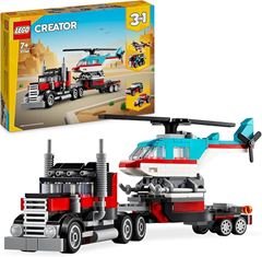 LEGO Creator 3in1 Tieflader mit Hubschrauber für 11,19€ (Vergleich: 15,14€)