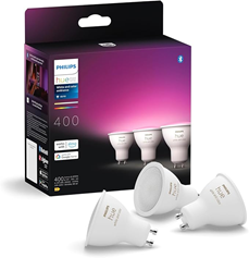 Philips Hue White & Color Ambiance GU10 LED Spot 3er Pack für 89,99€ (Vergleich: 104,72€)