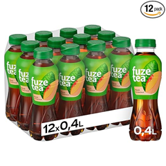12 x 400ml Fuze Tea Schwarzer Tee Pfirsich für 8,99€ (= 75 Cent je Flasche)