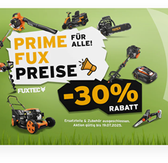 Fuxtec: 30% Rabatt auf fast alle Artikel