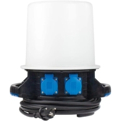 AS Schwabe 360° LED Rundumleuchte mit 2 Steckdosen für 69,99€ (Vergleich: 139,99€)