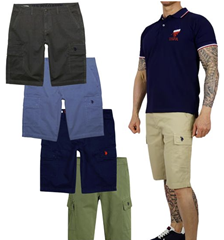 2 x U.S. POLO ASSN. Herren Cargo-Shorts in verschiedenen Farben für 39,98€