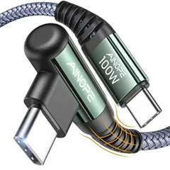 AINOPE 100 W USB C zu USB C Kabel (2 Stück, 0.5M+0.5M) für 5,49€