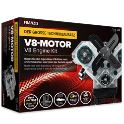 Franzis V8-Motor Technikbausatz im Maßstab 1:3 für 75,15€ (Vergleich: 84,95€)