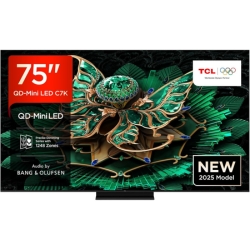 [allzeit Bestpreis] TCL 75C7K 75 Zoll QD-Mini LED Fernseher, 4K HDR 3000 NITS/144Hz für 1.099€ (Vergleich: 1.536,99€)