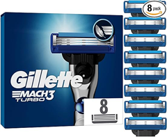Gillette Mach3 Turbo Rasierklingen für Männer (8 Original Gillette Ersatzklingen) für 14,20€ (Vergleich: 18,40€)
