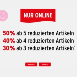 Ernsting’s Family: bis zu 50% Rabatt auf bereits reduzierte Artikel