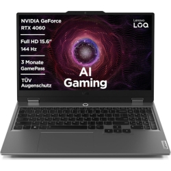 Lenovo LOQ Gaming Laptop 15,6″ FHD 16:9 Display, 144Hz, Ryzen 7 7435HS, 16GB RAM, 1TB SSD, RTX4060 für 799€ (Vergleich: 959,20€)