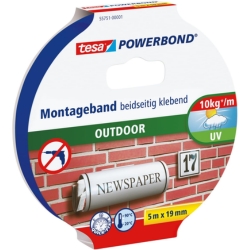 tesa Powerbond Outdoor Montageband, 5m x 19mm für 11,95€ (Vergleich: 16,85€)