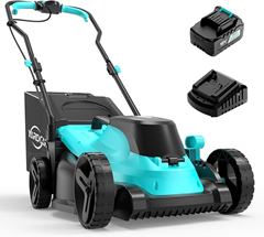 YARDCARE Akku Rasenmäher mit LED-Display und bürstenlosem Motor für 119,99€