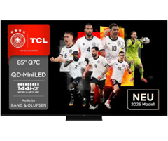 TCL 85Q7C QLED Mini LED Fernseher (85 Zoll, 4K HDR, Dolby Vision IQ & Atmos, B&O Sound, 144Hz) für 1.499,00€ (Vergleich: 1.799,00€)
