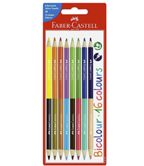 Faber-Castell Buntstifte Set Bicolor (8 Malstifte mit 16 Farben) ab 2,85€ (Vergleich: 6,45€)
