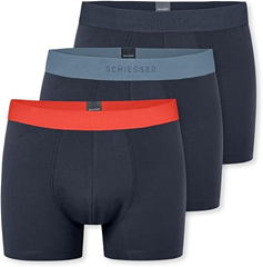 Schiesser Herren 3 PACK Boxershorts Bio Baumwolle für 19,95€ (Vergleich: 25,87€)