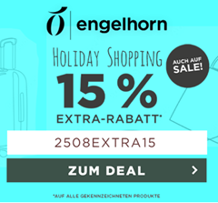 Engelhorn: 15% Rabatt auf alle gekennzeichneten Produkte