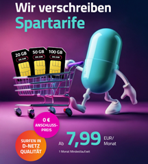 Allnet Flats von Dr.SIM im Vodafone Netz ohne Anschlussgebühr, optional monatlich kündbar.