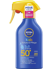NIVEA SUN Kids Schutz & Pflege Sonnenspray LSF 50+ (250 ml) für 7,52€