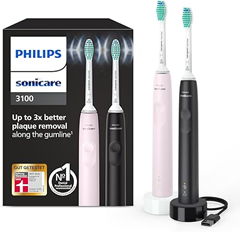 Philips Sonicare 3100 Elektrische Zahnbürste Duo-Pack für 58,44€ (Vergleich: 67,67€)