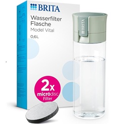 BRITA Wasserfilter Flasche Vital (600ml) mit zwei MicroDisc Filtern für 5,98€ (Vergleich: 12,82€)