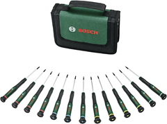 Bosch Präzisionsschraubendreher-Set (13-teilig) für 19,99€ (Vergleich: 24,78€)