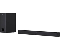 SHARP HTSBW110 2.1 Soundbar 180W mit Subwoofer für 65,99€ (Vergleich: 78,08€)