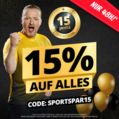 [Top] SportSpar: 15% Rabatt auf Alles