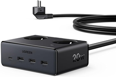 UGREEN 6-in-1 Steckdosenwürfel mit 20W USB-C-Schnellladung für nur 16,99€