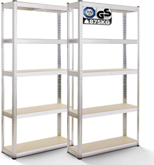Arebos 2er Set Schwerlastregal für 37,90€ (Vergleich: 42,21€)