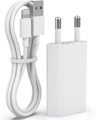 iPhone Ladegerät mit Ladekabel 2M (5V/1A) alter Lightning Anschluss für 3,49€