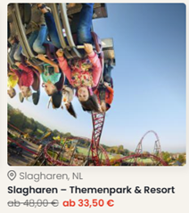 Slagharen – Themenpark & Resort ab 67€ pro Person für 2 Nächte inkl. Parkeintritt & Wasserpark