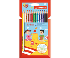 STABILO Trio dick Buntstift-Set (12er) für 4,73€ (Vergleich: 9,16€)