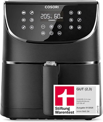 COSORI Heißluftfritteuse Airfryer (Testsieger) für 84,99€ (Vergleich: 110,50€)