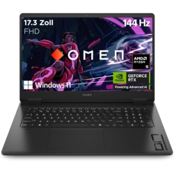 HP Omen Gaming Laptop, 17,3″ FHD, 144 Hz, Ryzen 5 8645HS, 16 GB RAM, 512 GB SSD, RTX 4050, Win 11 für 759,66€ (Vergleich: 965,33€)