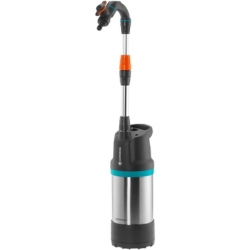 Gardena Regenfasspumpe 4700/2 inox automatic: Tauchdruckpumpe mit integriertem Filter, Fördermenge 4700 l/h für 94€ (Vergleich: 132,57€)