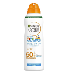 Garnier Ambre Solaire Kids Sensitive expert+ Anti-Sand Sonnenspray LSF 50+ (150 ml) für 6,60€