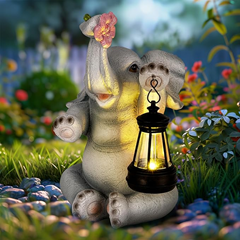 GIGALUMI Solar-Garten-Statue als Elefantenfigur für 11,99€