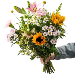 Blume Ideal: Blumenstrauß Sommerherz mit verschiedenen Blumen für 27,48€