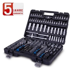 Scheppach Werkzeugkoffer TB180 Steckschlüsselsatz Ratschen Stecknüsse Bits für 59,90€ (Vergleich: 74,90€)