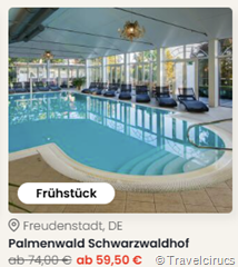 Palmenwald Schwarzwaldhof ab 119€ pro Person für 2 Nächte inklusive Frühstück, 4-Gang-Dinner (am Anreisetag) & Wellness